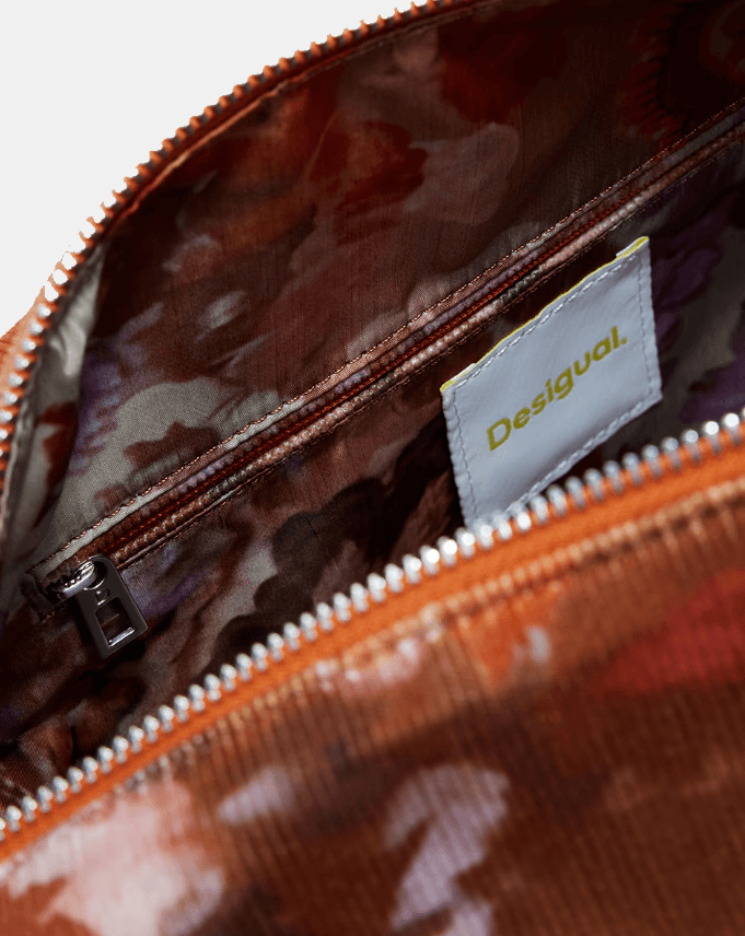 Corduroy Bergamo Corduroy Maxi Floral Shoulder Bag