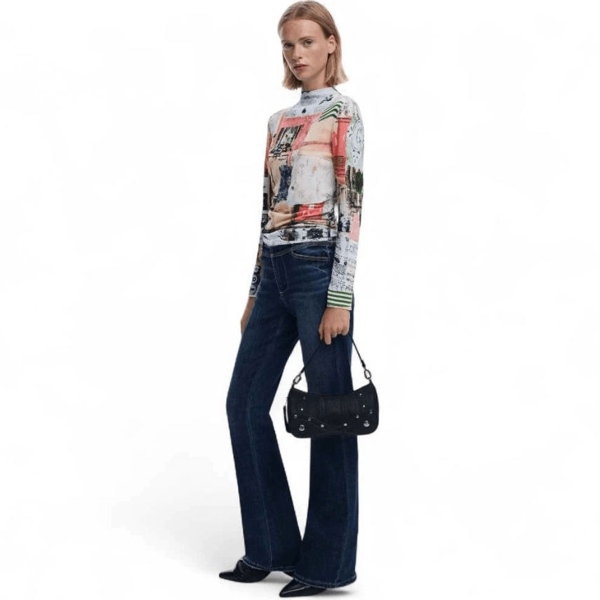Embro Patch Alsacia Black Shoulder Bag