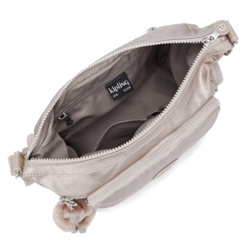 Gabb S-Medium Crossbody Bag with Adjustable Straps-Metallic Glow