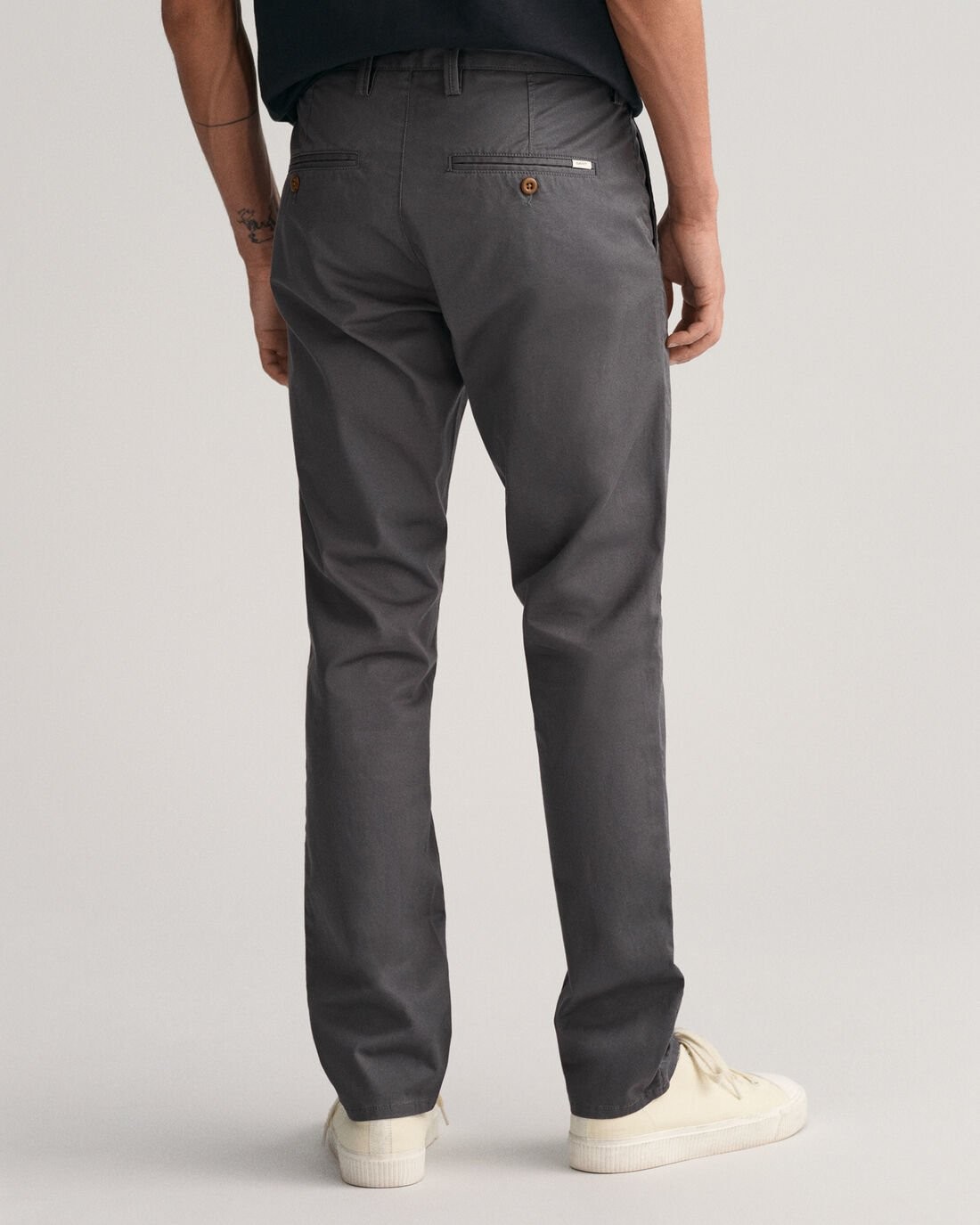 GANT REGULAR FIT TWILL CHINOS GREY 34/32