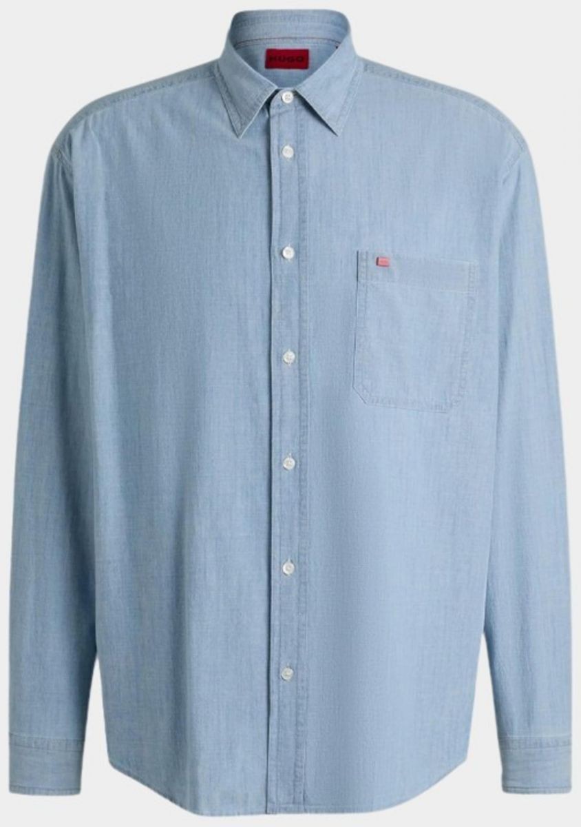 Hugo Red Erillo Light Pastel Blue Shirt 1027073501