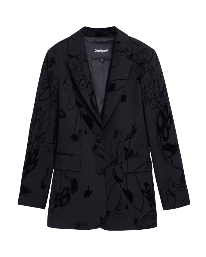 Flockarty Black Blazer Coat 