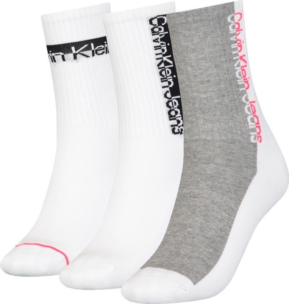 Women Socks Athleisure 3P White One Size