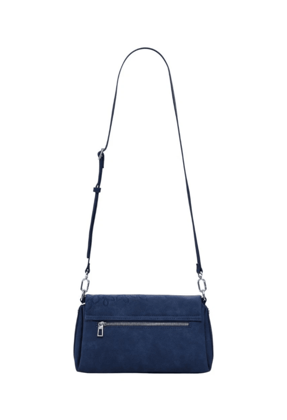 Sierra Naron Medium Flap Blue Shoulder Bag 