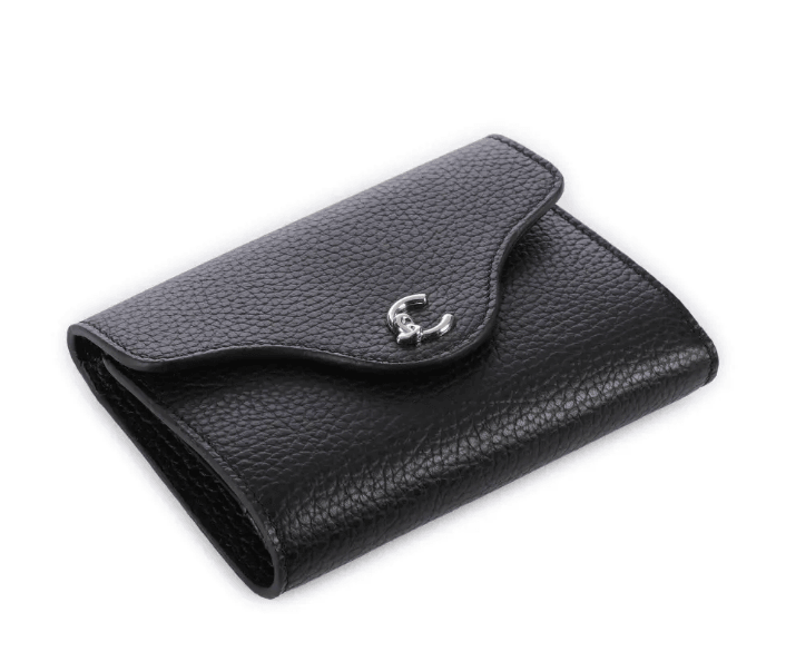 C-Me Wallet Grained Leather Black E2SSL11F001