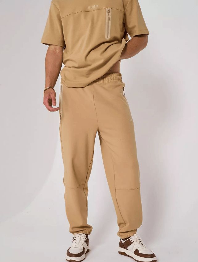 Hugo Red Dubrosi Beige Jersey Trouser 50542300