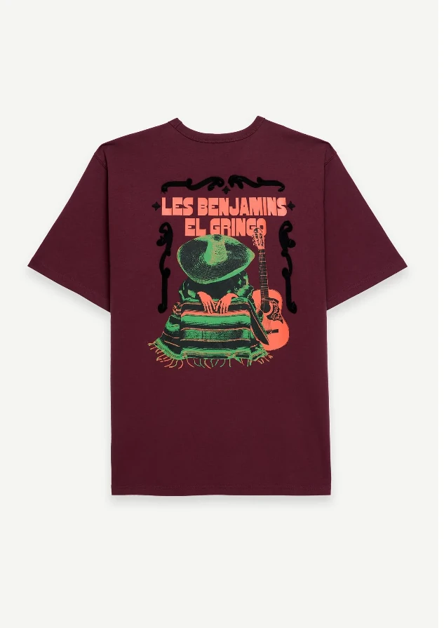 T-shirt Graphique Les Benjamins Homme - Bleu, Taille M - 100% Coton, Imprimé Nature, Excellent état
