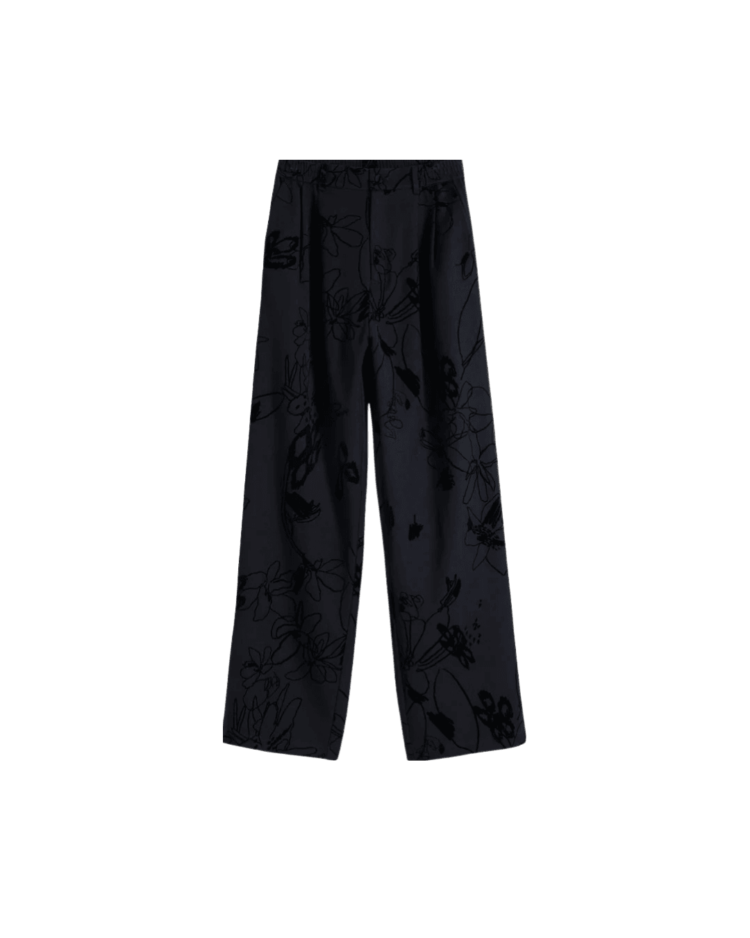 Flock Black Trouser