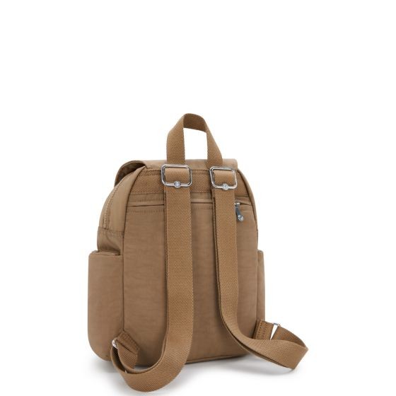 City Zip Mini Early Tan Beige Backpack KPKI60467CN1