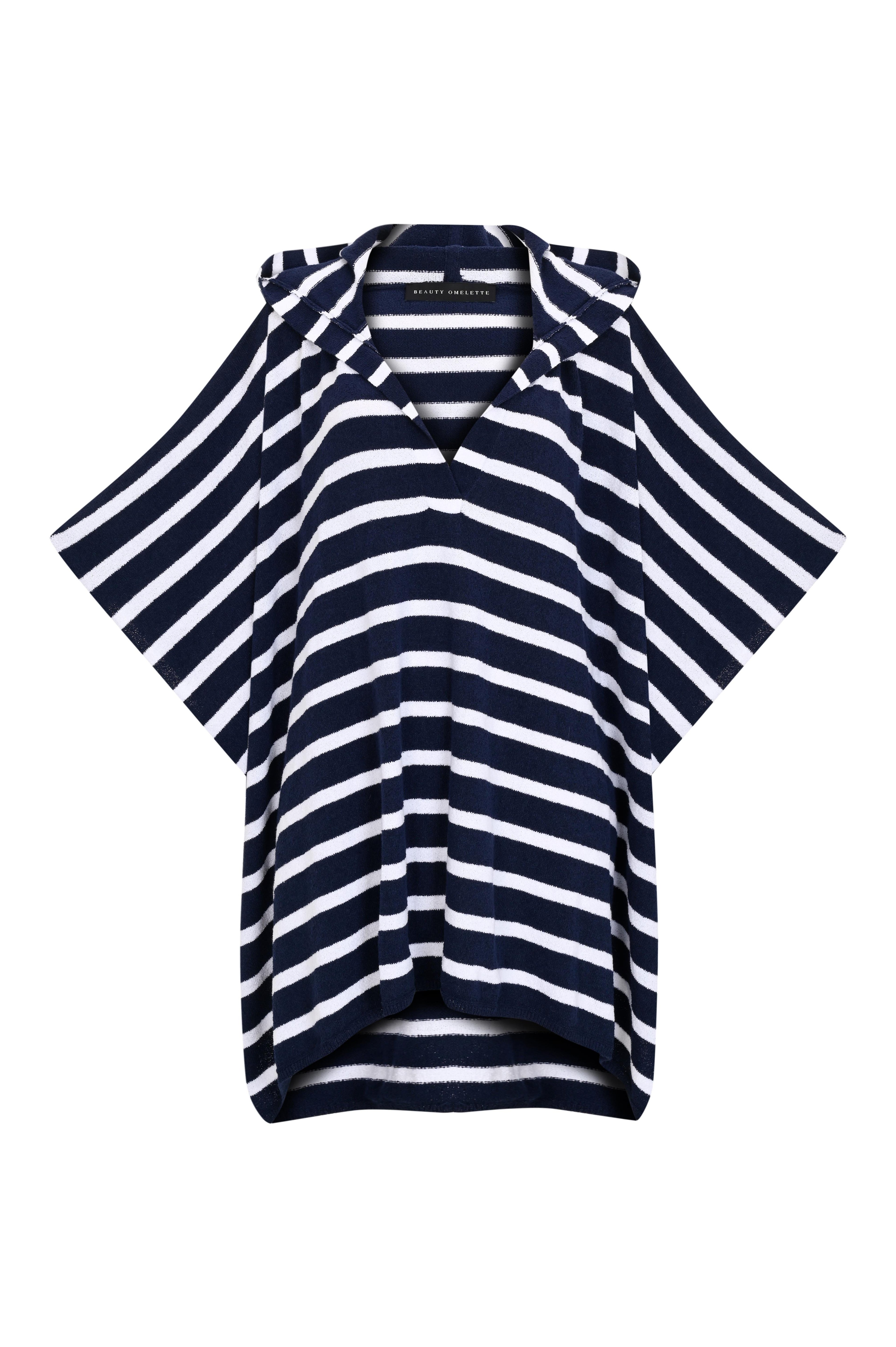 Navy Blue Towel Pancho