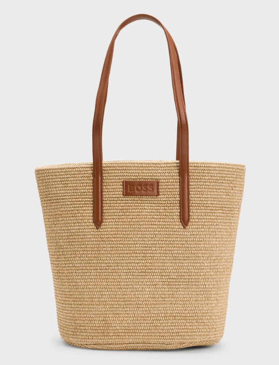 Boss Black Palmah Natural Tote Bag  1027173001 