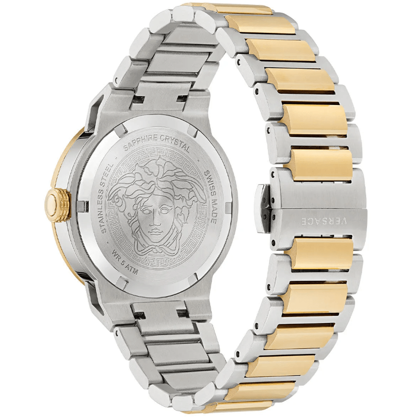 Medusa Infinite Silver Gold Stainless Steel Unisex Watch VRSCVE3F00422