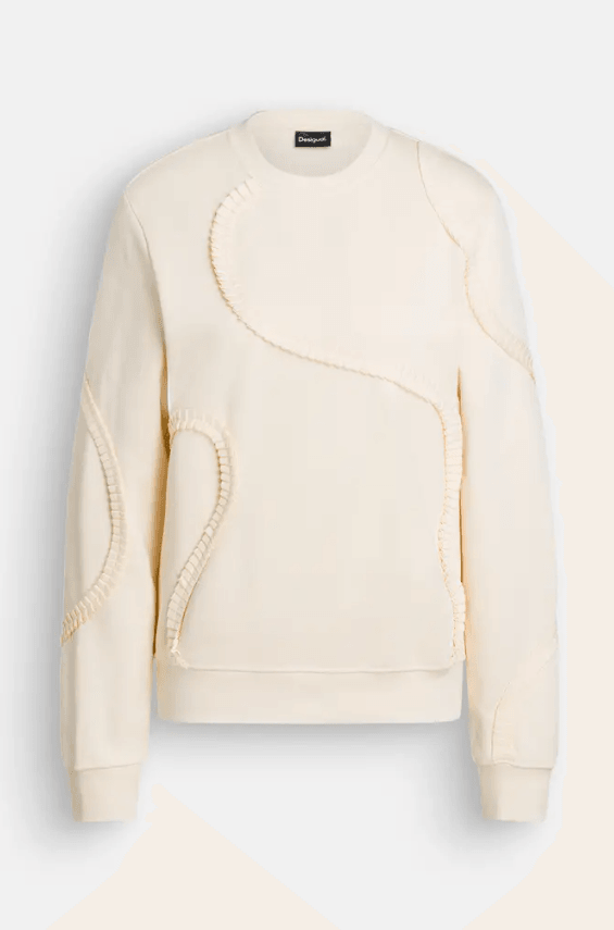 Ecru Sweatshirt 1001 Raw 