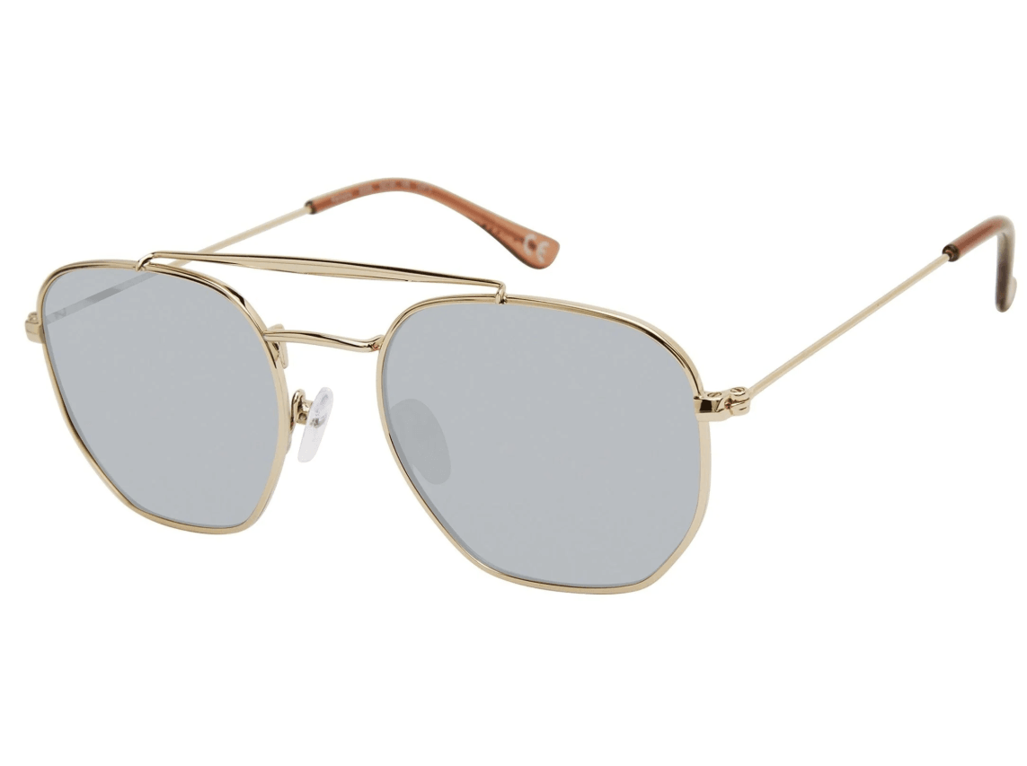 Square Gold Metal Sunglasses Palmador/S 