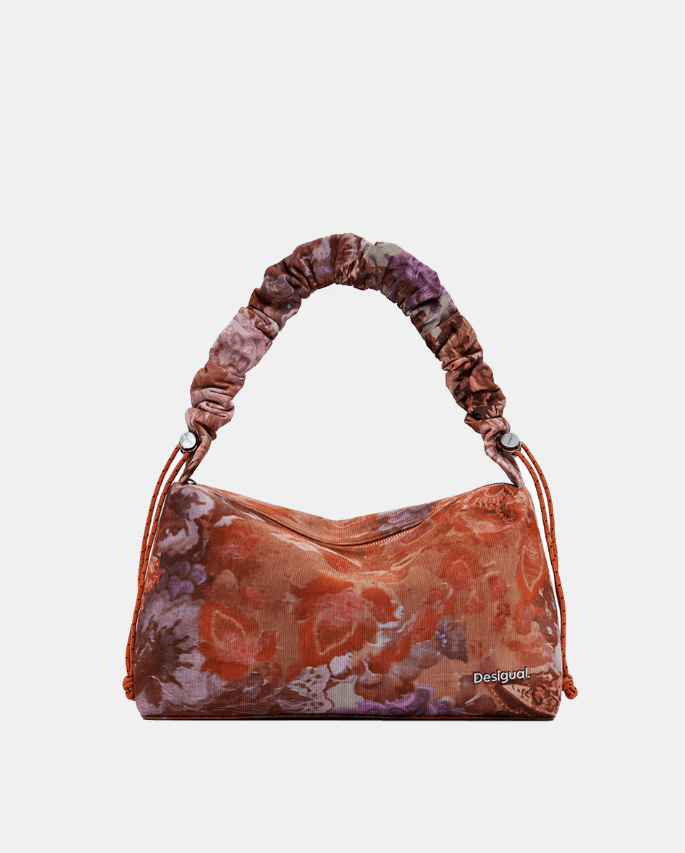 Corduroy Bergamo Corduroy Maxi Floral Shoulder Bag