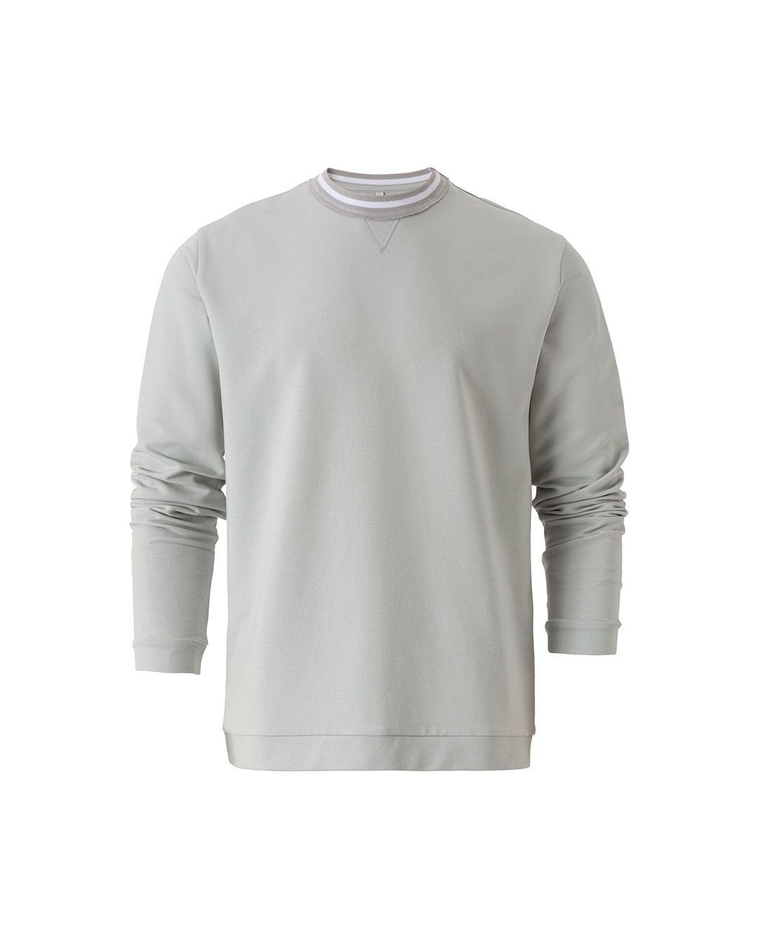 Snap Crew Neck Grey