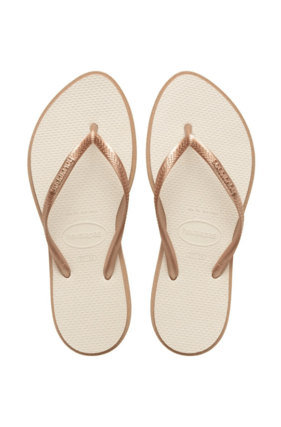 Slim Point Gold Beige Slippers