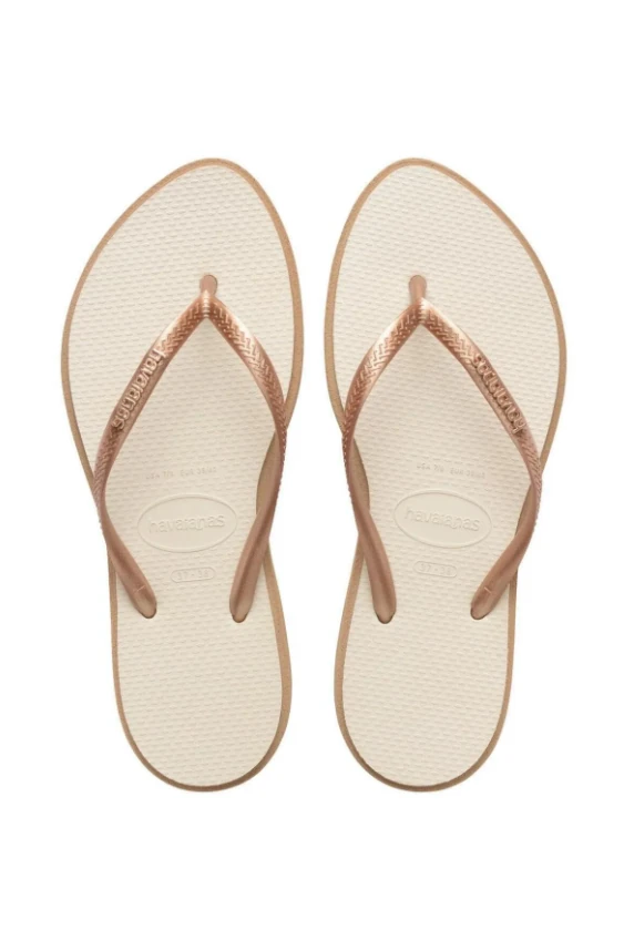 Slim Point Gold Beige Slippers