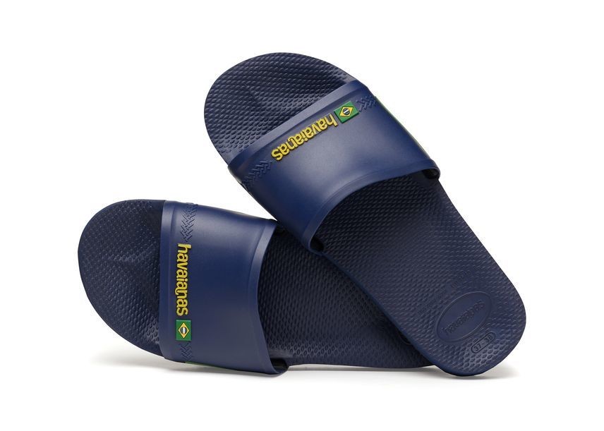 Slide Brasil Navy Blue