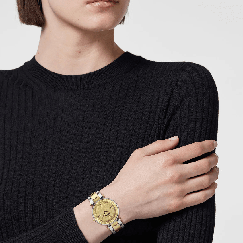 Gold Tone Stainless Steel Quartz Women's Watch VRSCVE8B00324