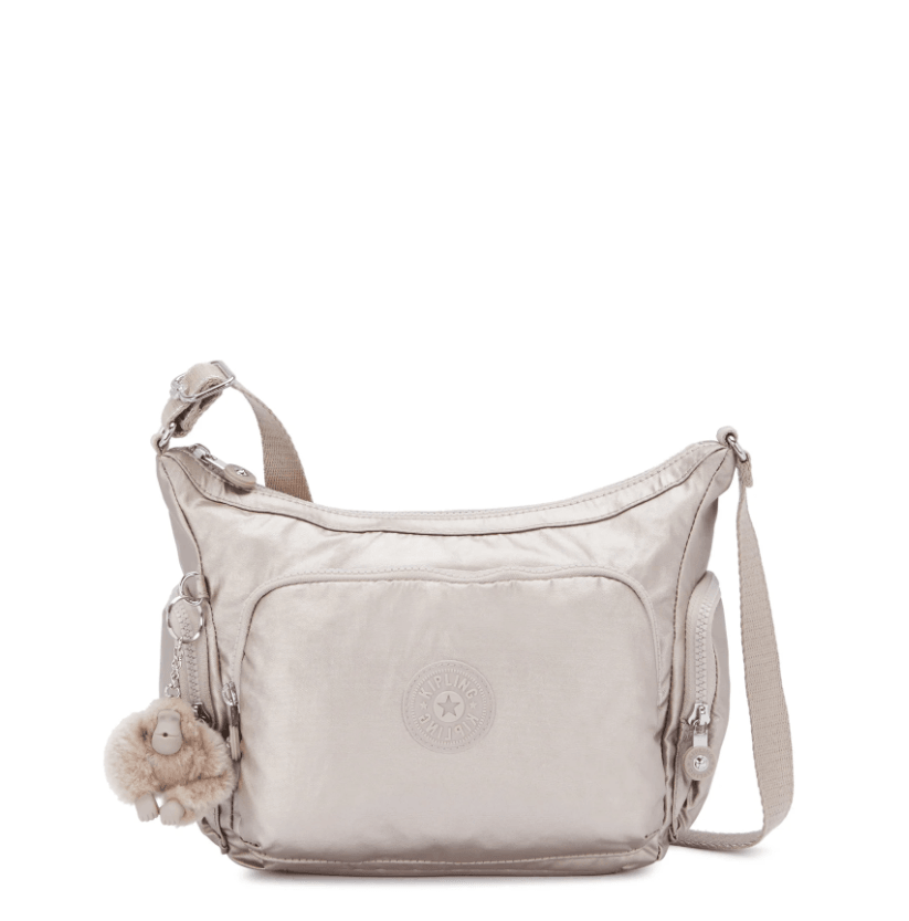 Gabb S-Medium Crossbody Bag with Adjustable Straps-Metallic Glow