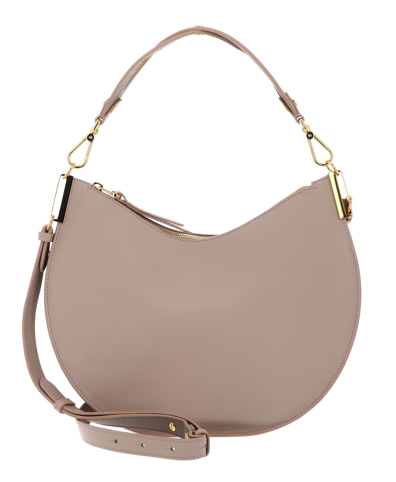 Sunup Handbag Double Grainy Leather Rosette / Warm Taupe E1QKF130201