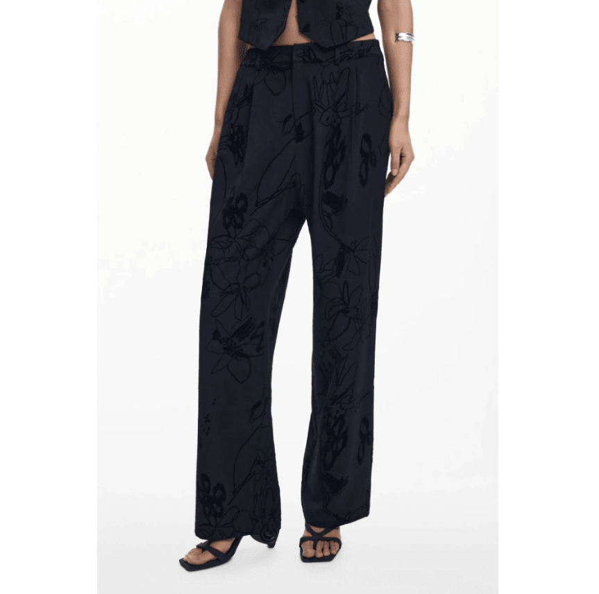 Flock Black Trouser