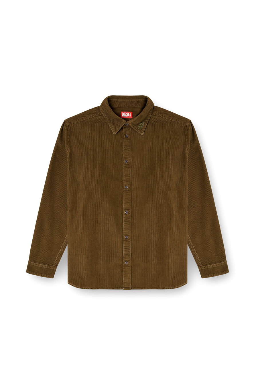 S-Simply-AJFQ Green Brown Shirt