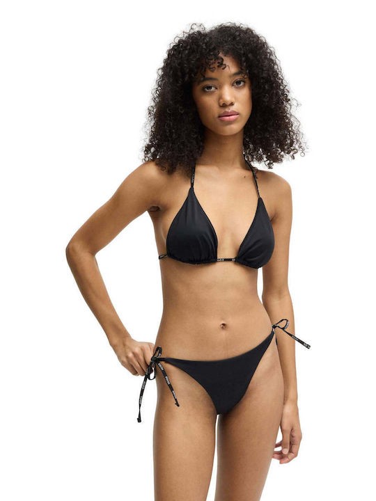 Hugo Red Pure Side Tie Black Bikini Bottom 1024196102