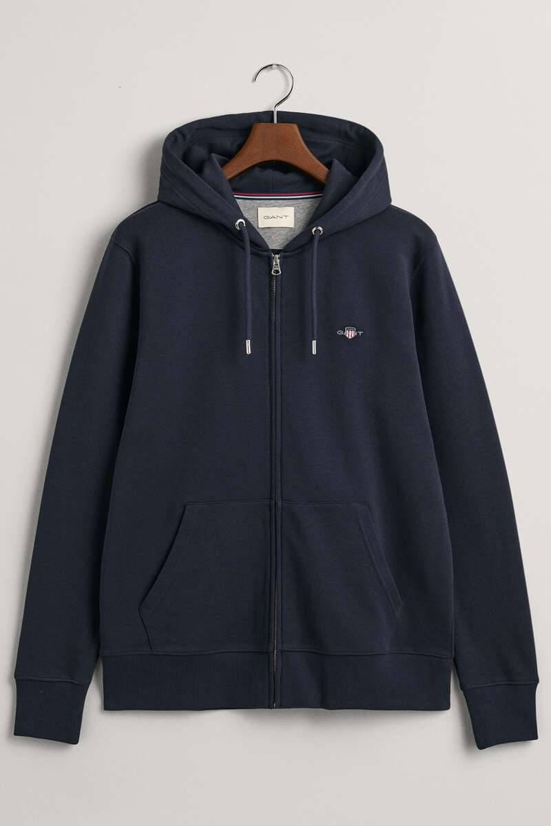 Zipped Navy Hoodie