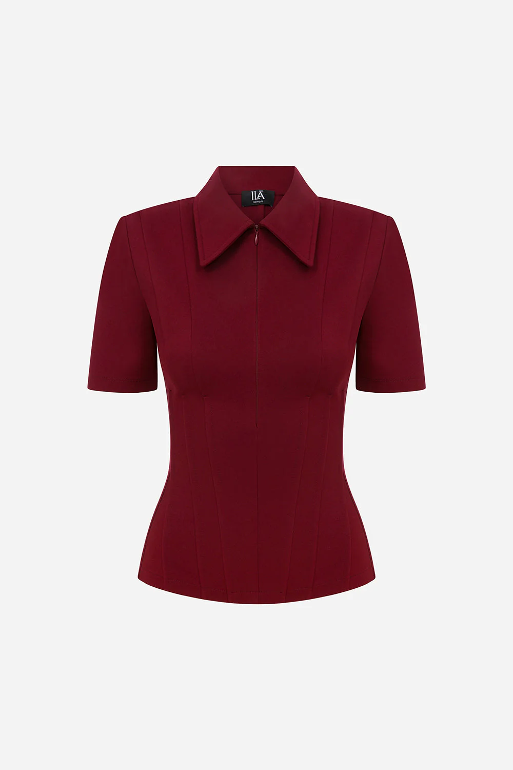 Kate Polo T-Shirt  - Burgundy