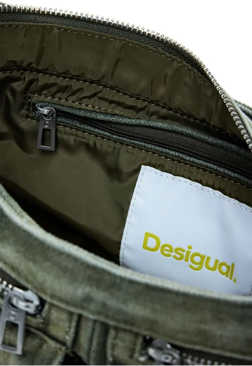 Desigual Mochila De Ocio Chester Hybrid Denim Big Backpack Kaki