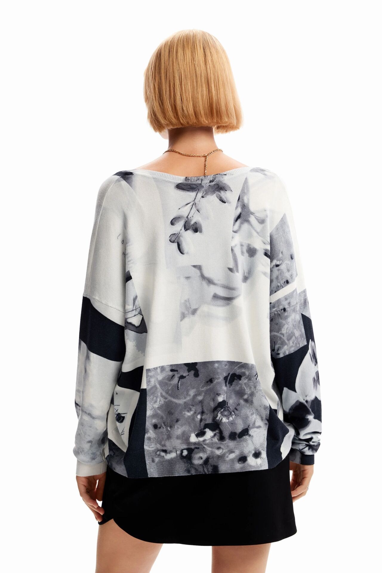 DESIGUAL FOTIN PULLOVER WHITE S