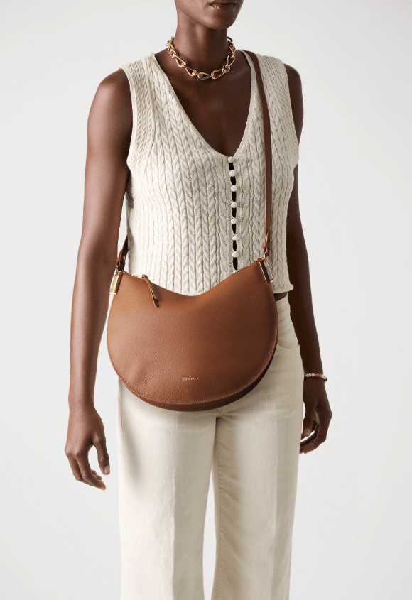 Sun Up Cognac/ Noir Small Shoulder Bag E1QKF130301