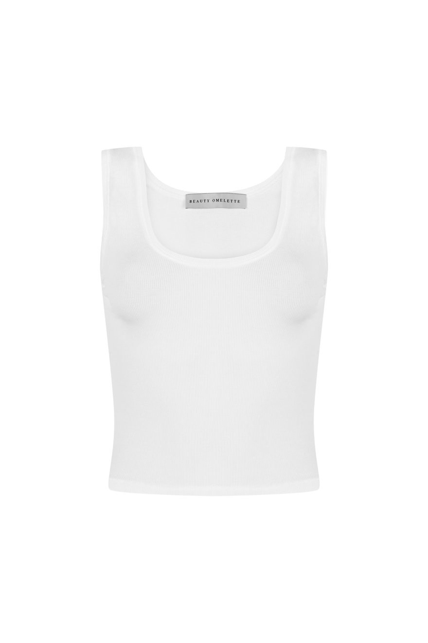 U Neck Rib Detailed Athlete