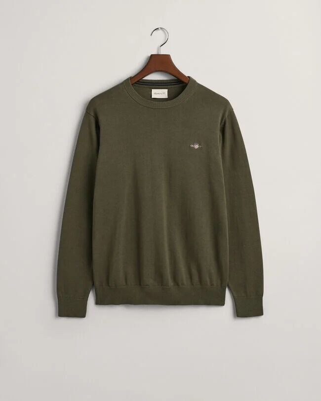 GANT CLASSIC CREW NECK SWEATER KHK S