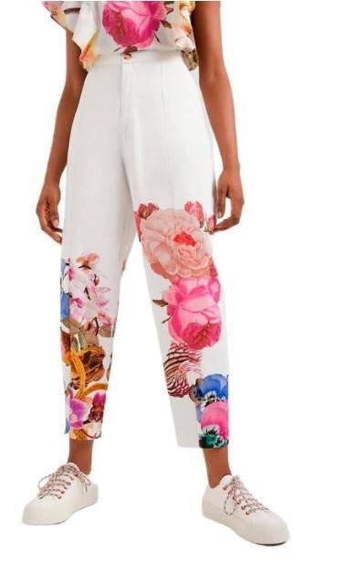 Christian Lacroix floral trousers