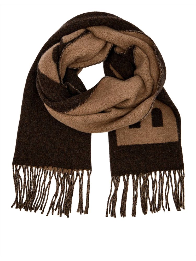 Boss Black Rikard Brown Beige Scarf 10265631