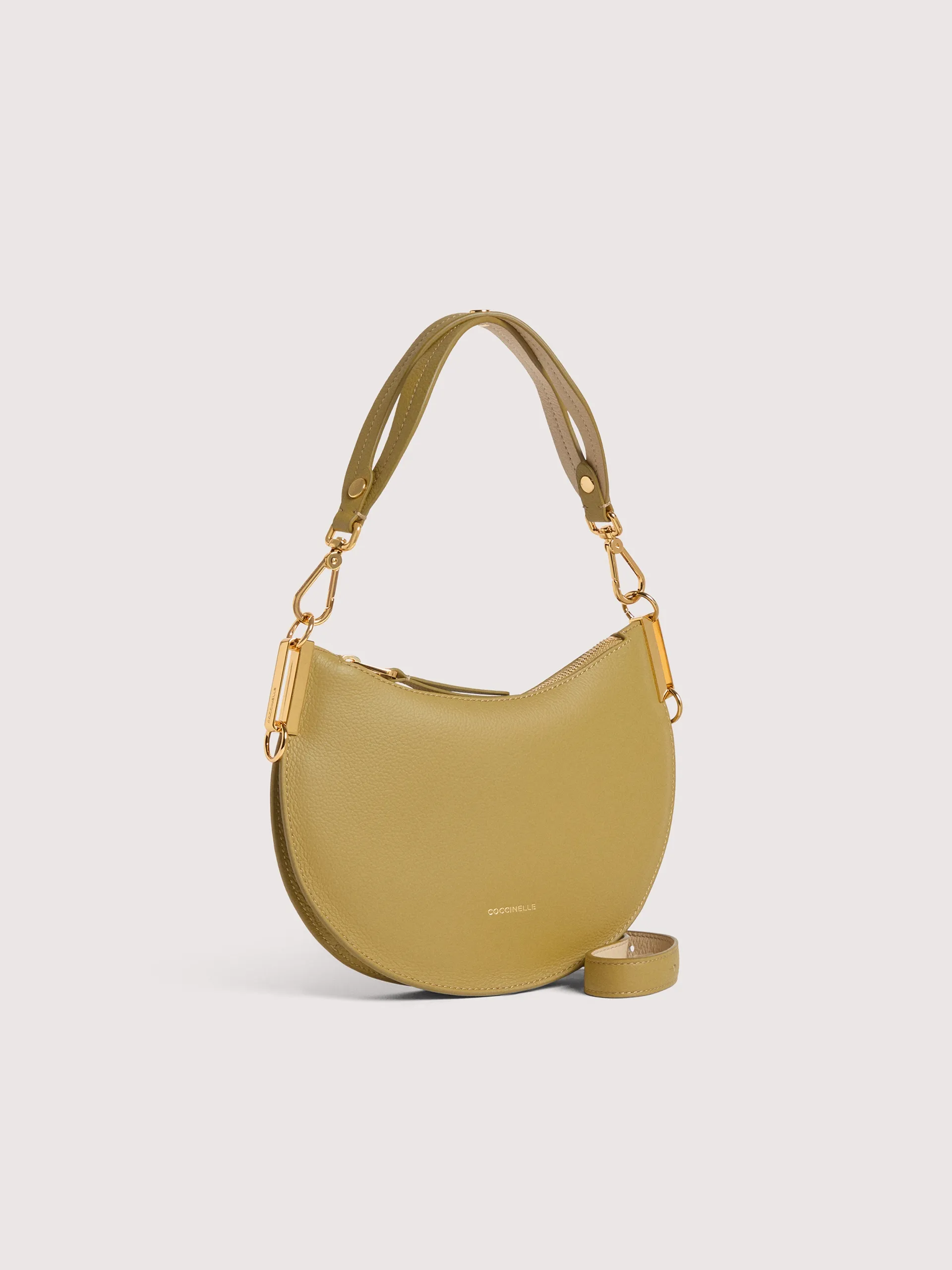 Sun Up Hobo Yellow Leather Shoulder Bag E1QKF130301