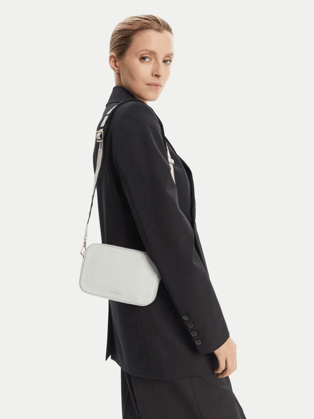 Bag MN5 Tebe Snow White Leather Shoulder Bag E5MN555I101