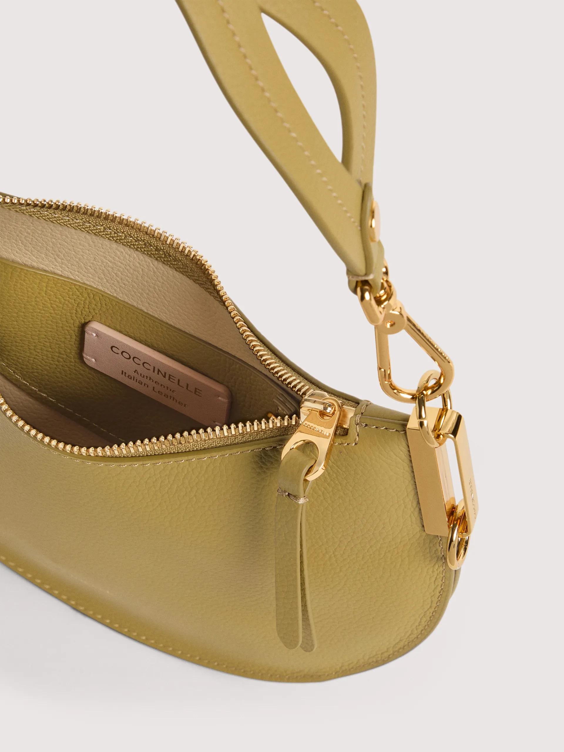 Sun Up Hobo Yellow Leather Shoulder Bag E1QKF130301