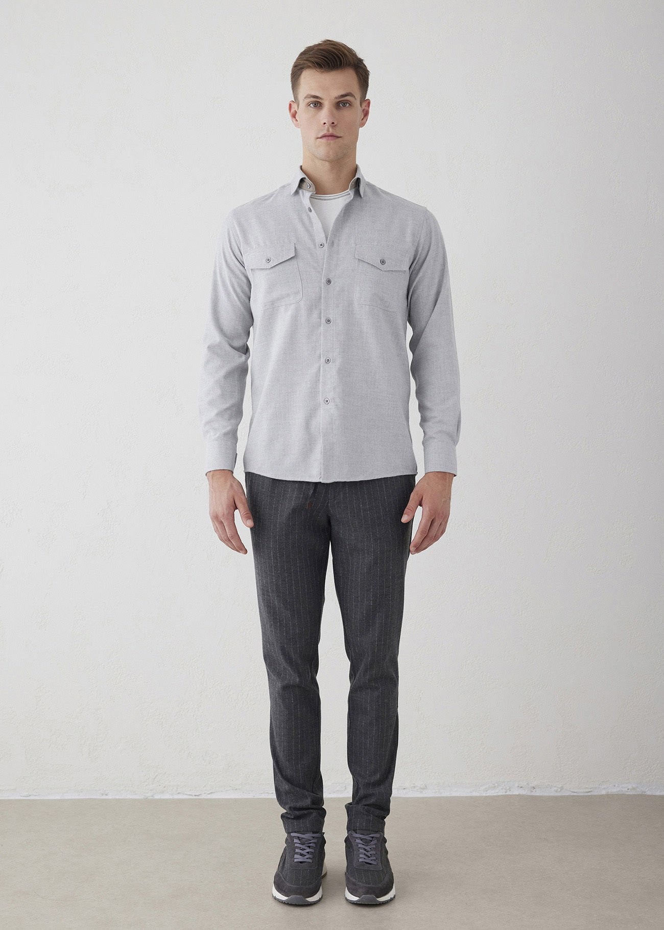 BORIS BECKER KAMORO SHIRT LIGHT GREY