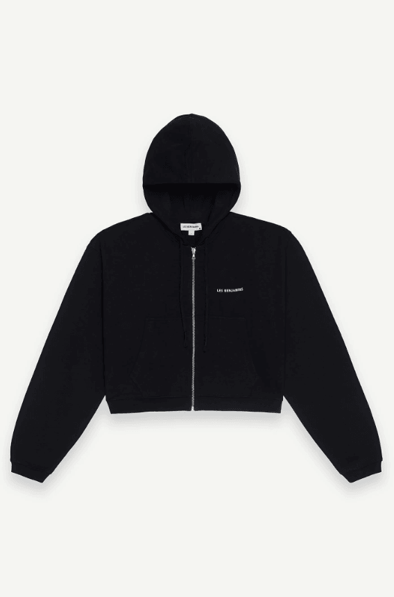 Black Zip Hoodie 307