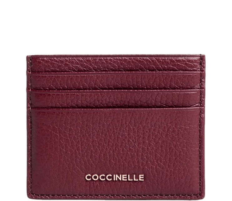 Metallic Soft Leather Ribes Donna Card Holder E2MW5129501