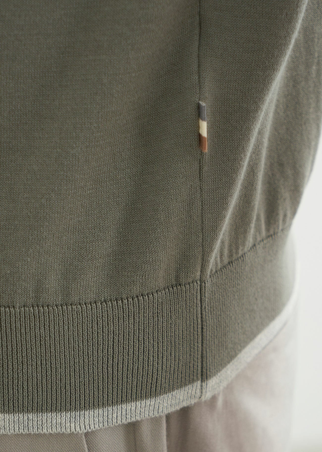 Castle Polo Neck Khaki