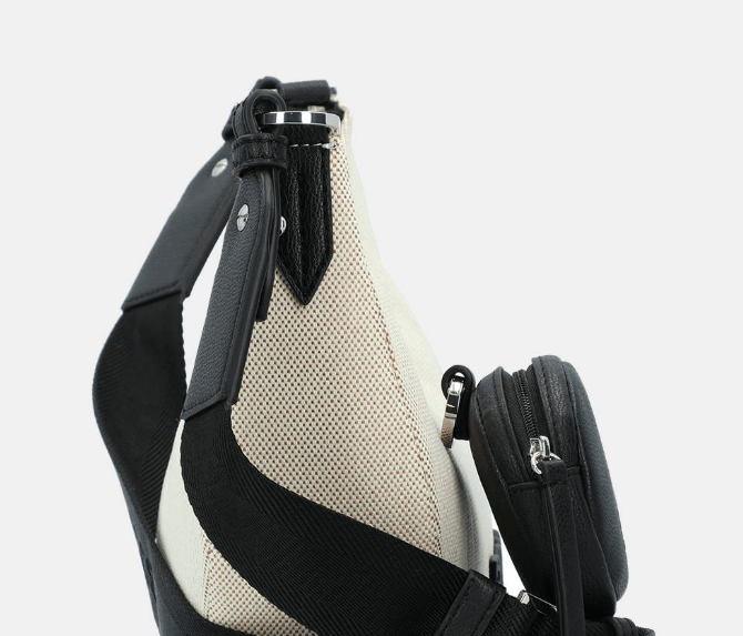 Boss Black Addison White Halfmoon Shoulder Bag 1027159701