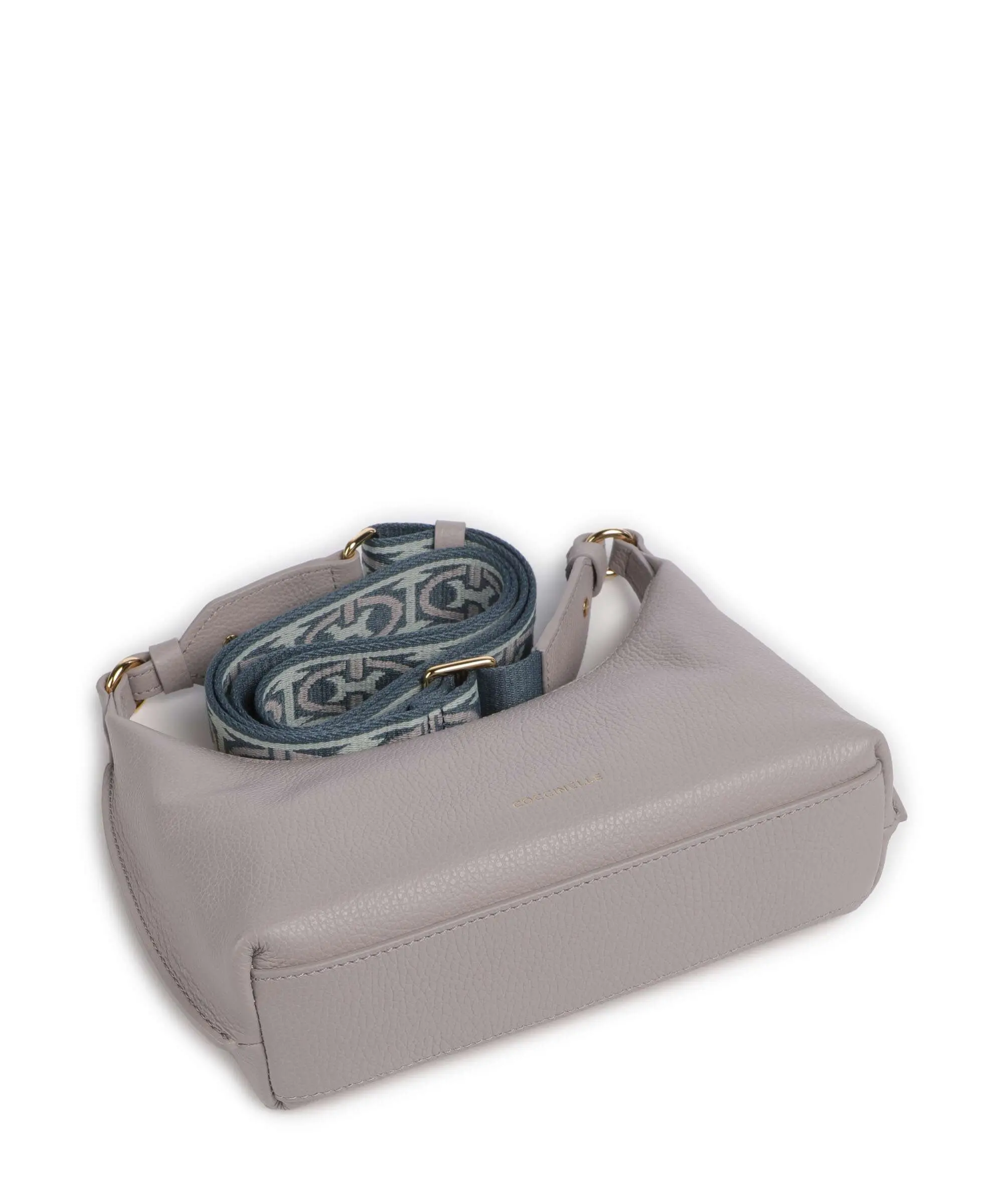 Suri Mini Gray Leather Crossbody Bag E5U8F550101