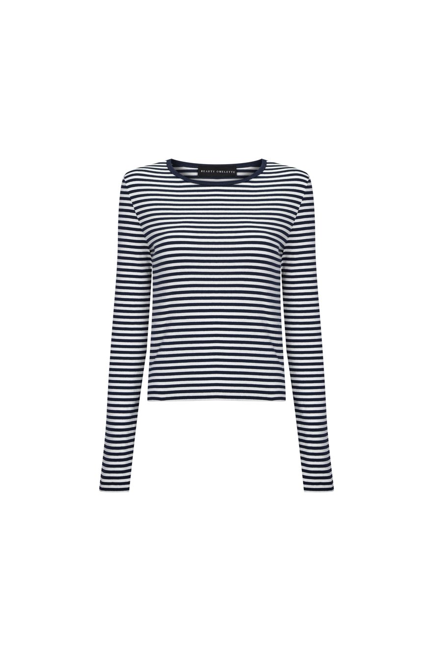 Long Sleeve Navy T-Shirt