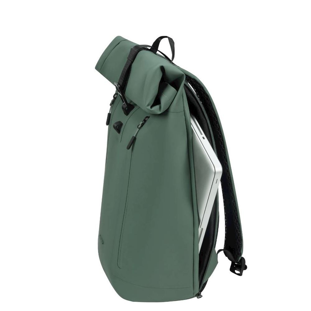 Coatify BIZ Roll Top 15.6' Green Backpack