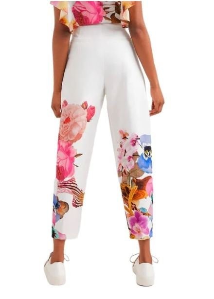 Christian Lacroix floral trousers